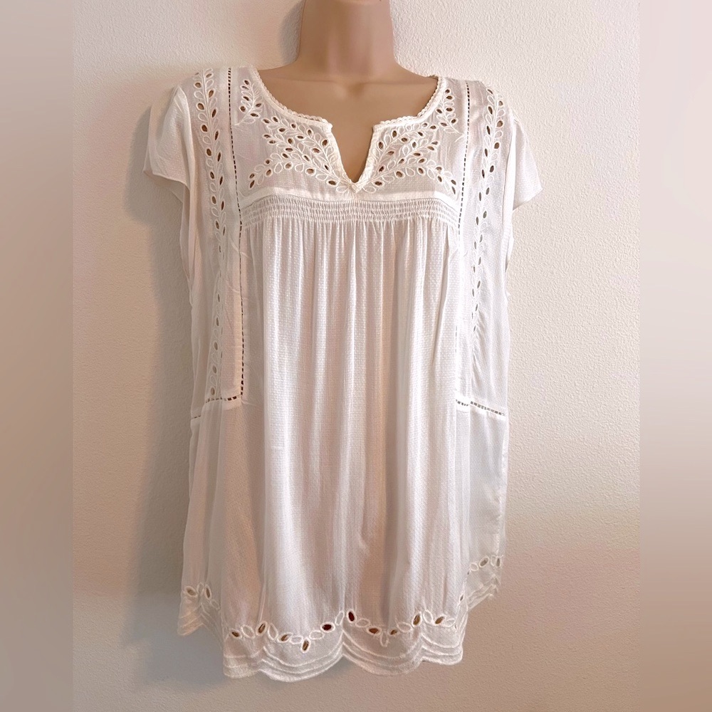 Lucky Brand Embroidered Top
